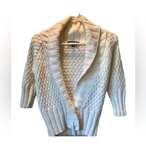 NWOT! White Bebe cardigan